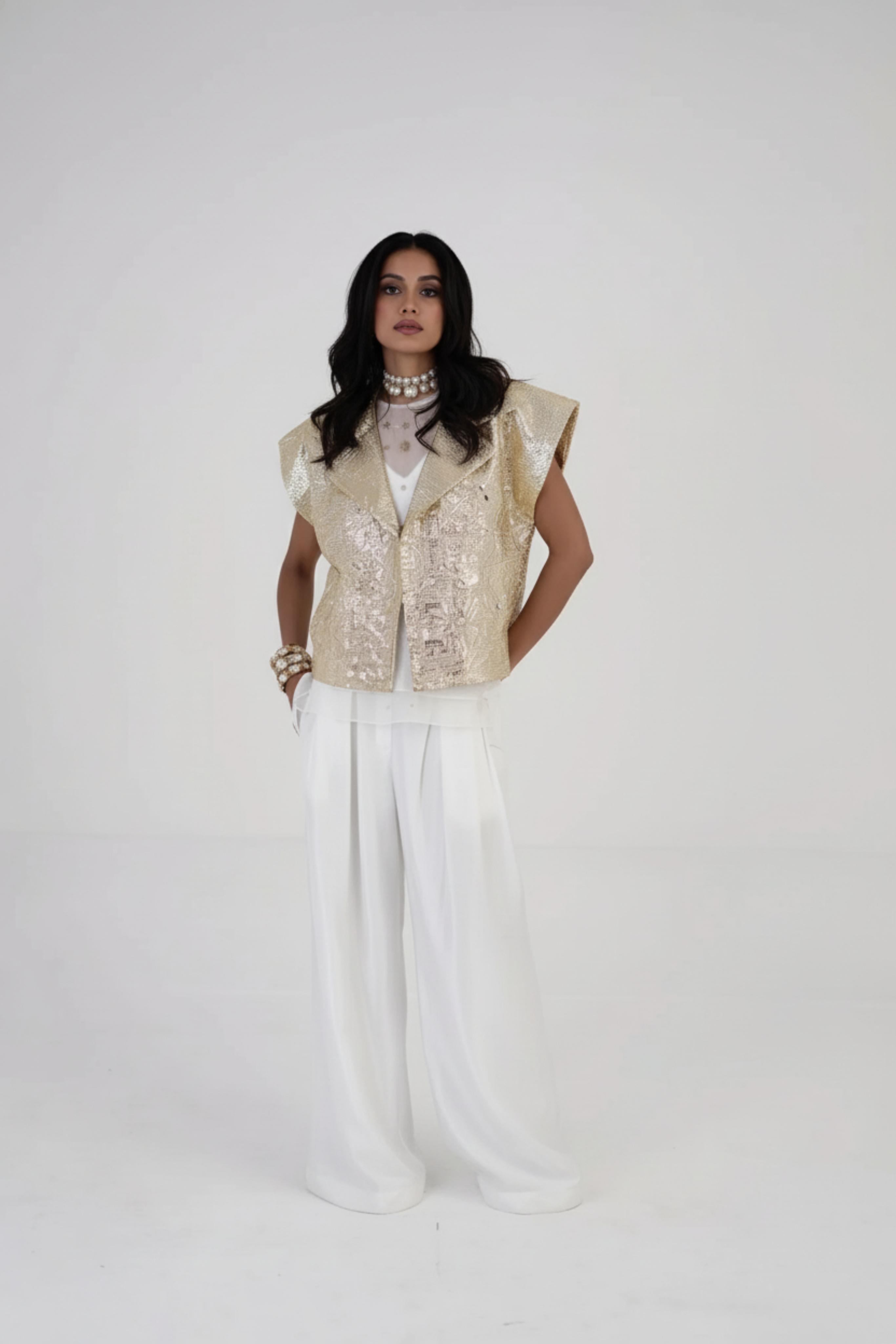 Moon Bloom Jacket with Cutwork