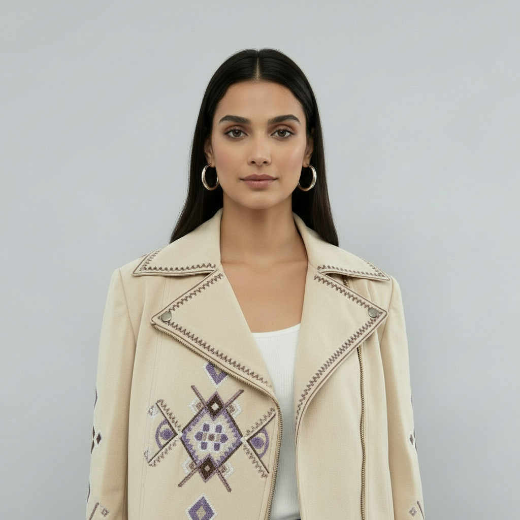 Folk impressions statement jacket