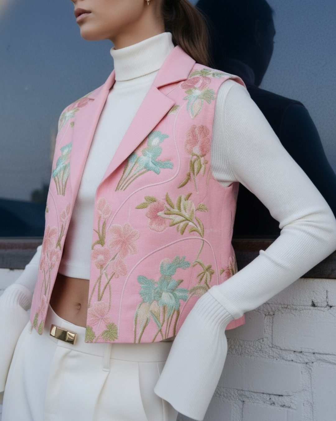 BLUSH DAHIIA WAISTCOAT