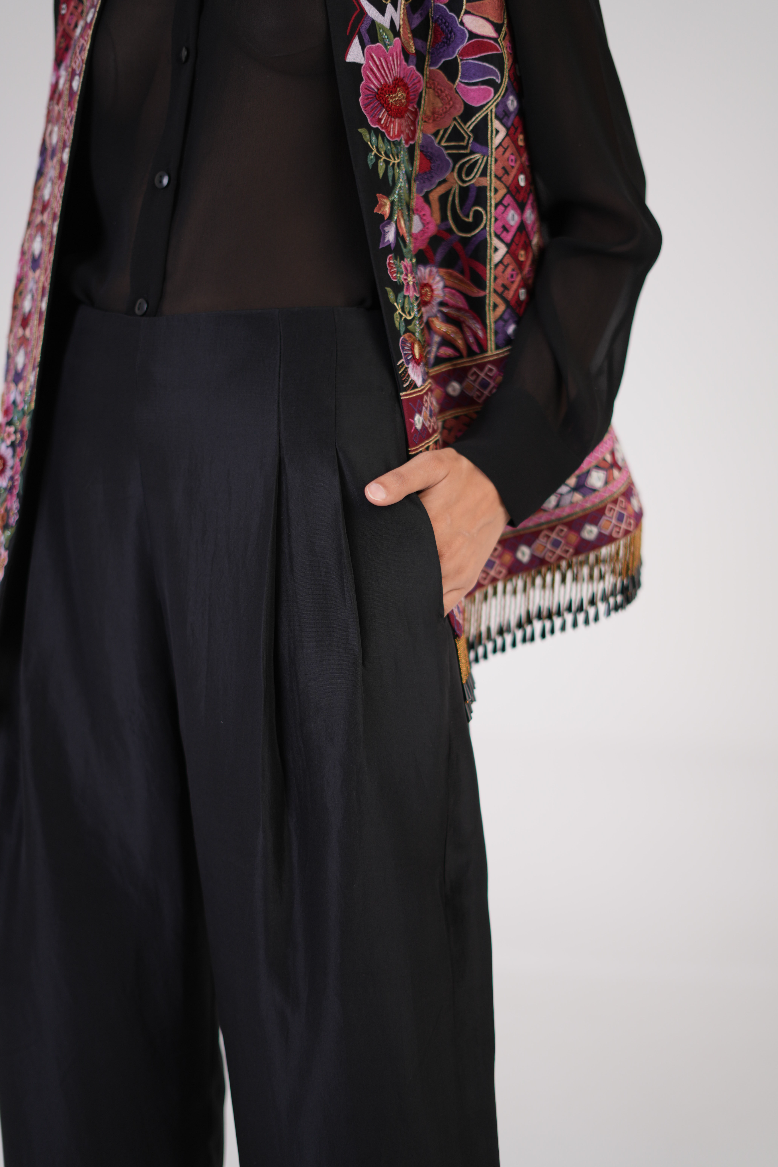 Opulent Embroidered  Waistcoat Set