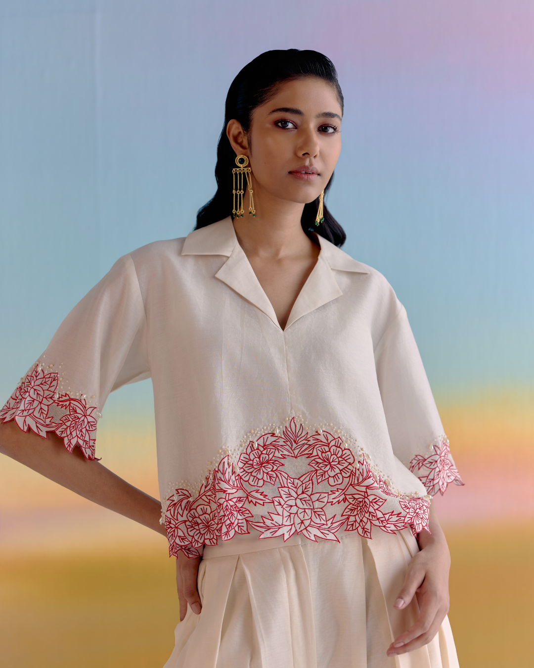 FLORENCE EMBROIDERED CO-ORD SET