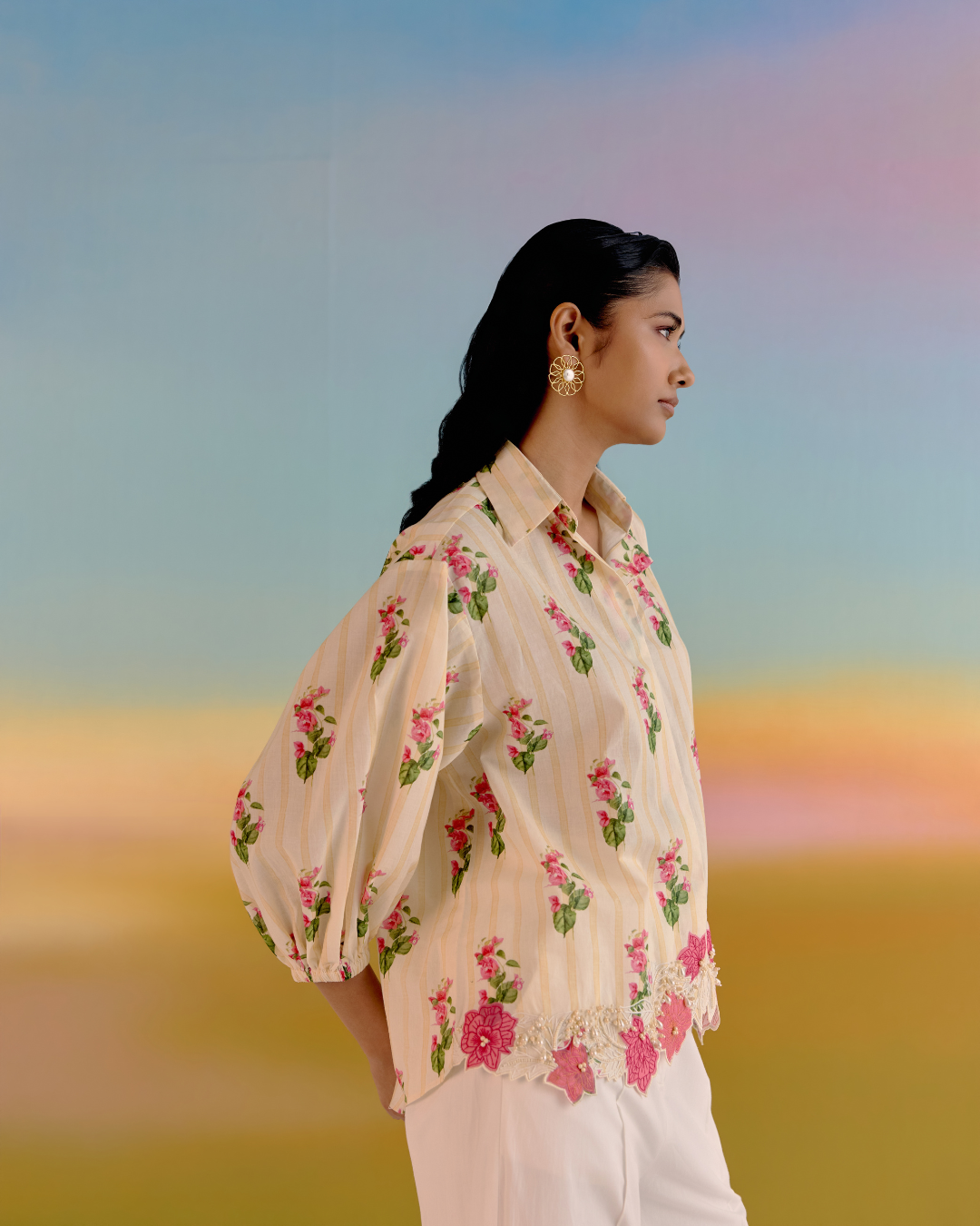 YELLOW ROSE  SHIRT
