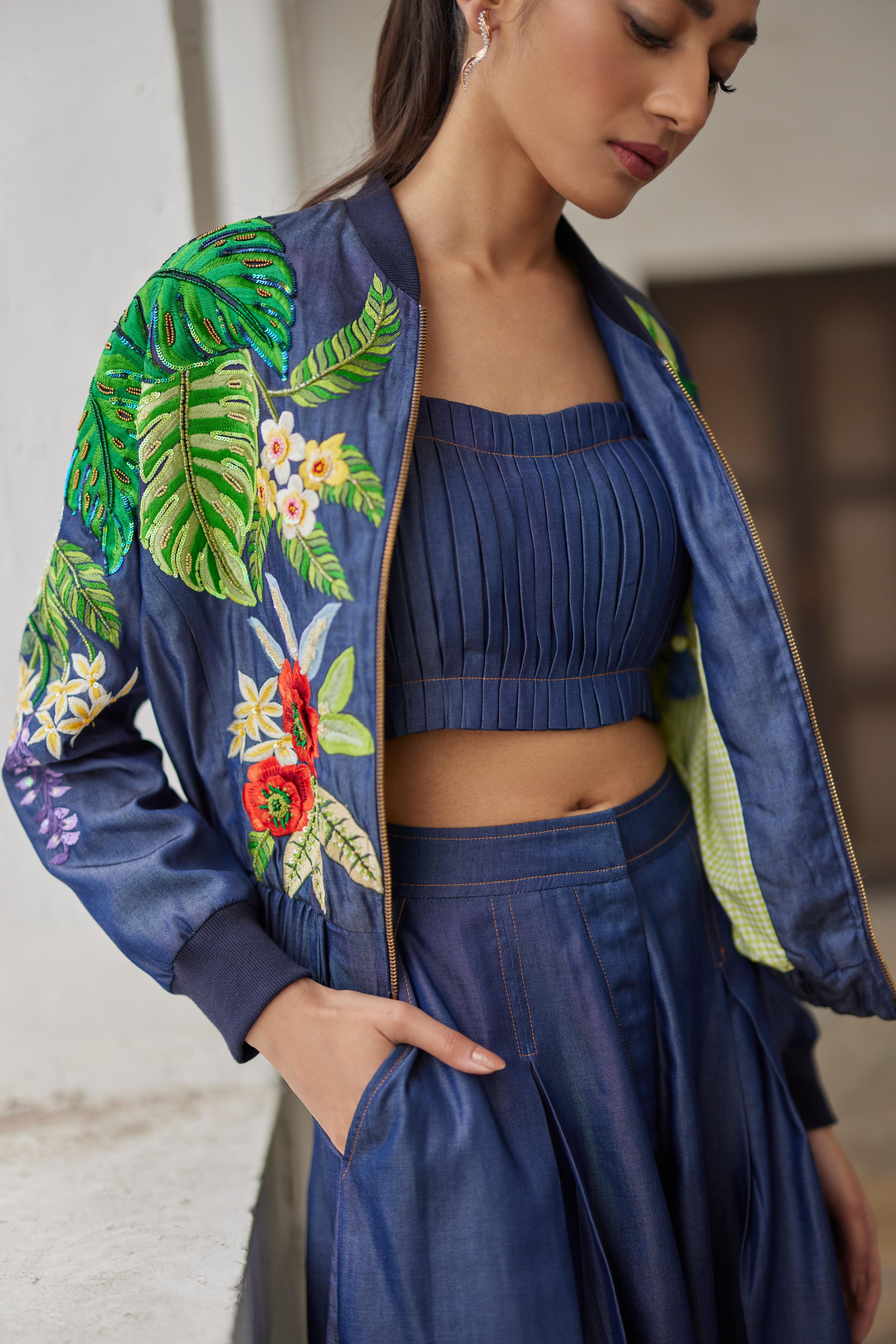Denim Buda Jacket set