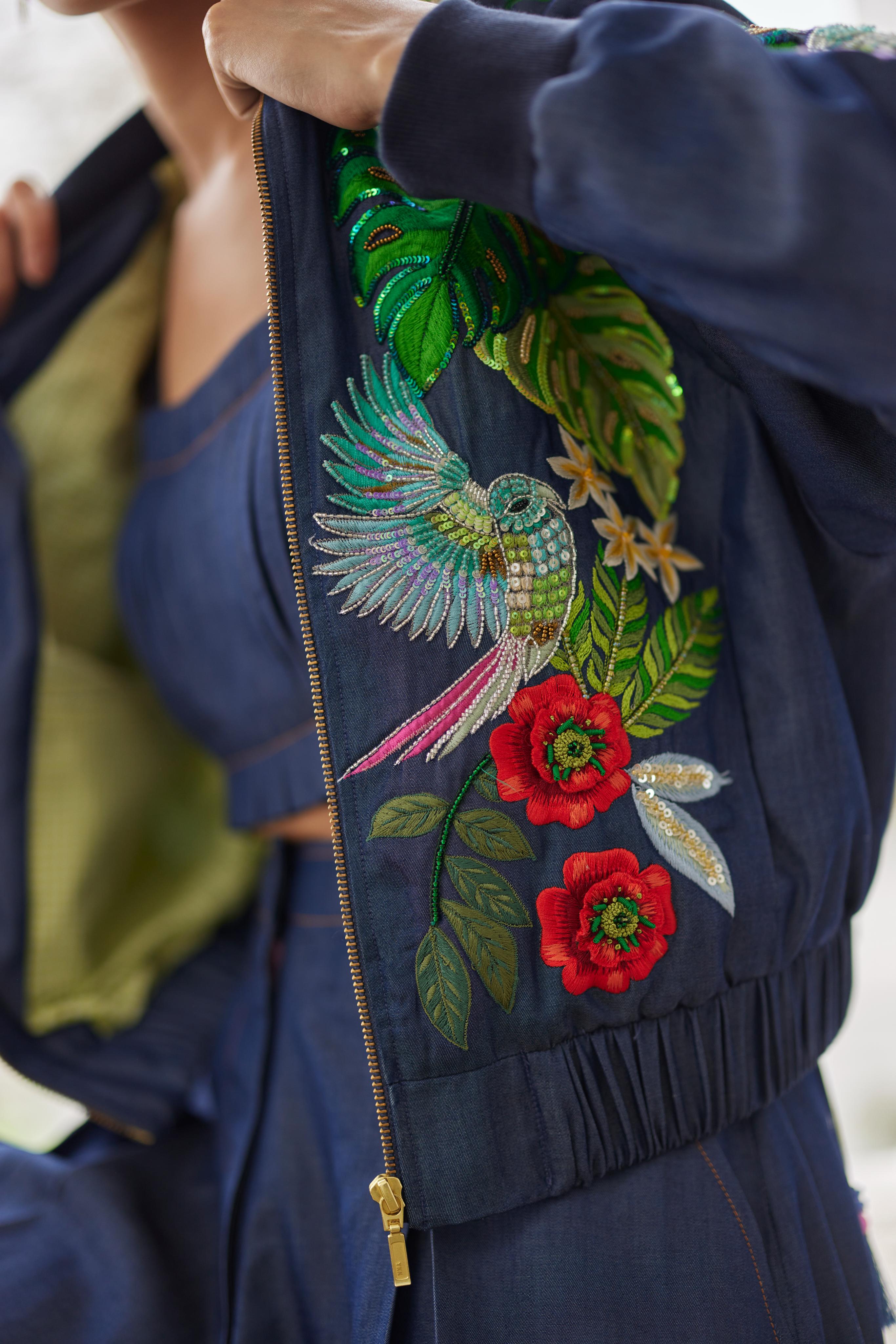 Denim Buda Jacket set